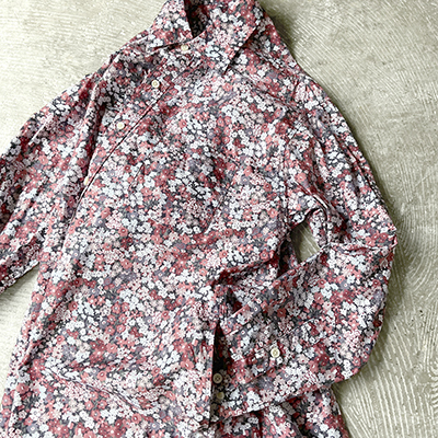 Flower Print Cotton Cloth Baggy Fit Shirt Dress