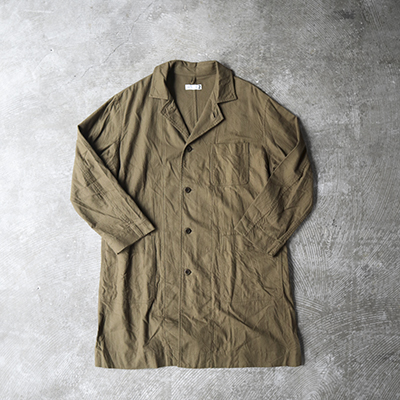 Brushed Cotton Twill Cloth Shirt Coat