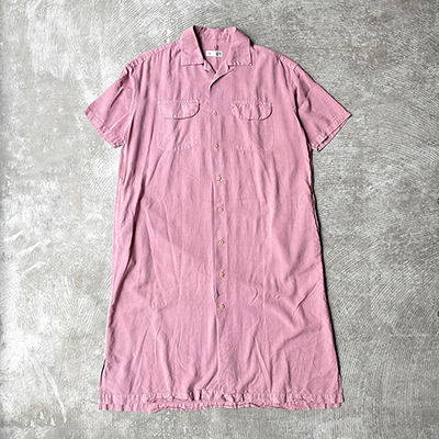 Round Flap Pocket Short Sleeve Shirt Dress