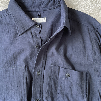 Asymmetric Pocket Work Shirt