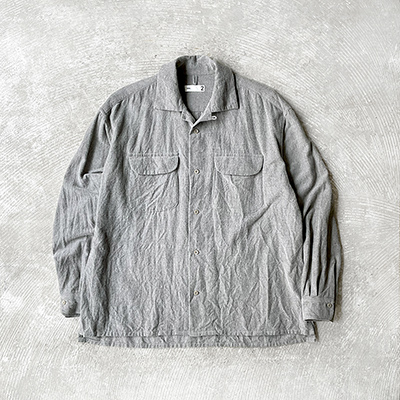 Round Flap Pocket Baggy Shirt