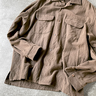 Round Flap Pocket Baggy Shirt