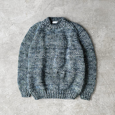 Hand Knit Crew Neck Sweater