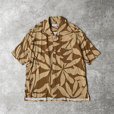 Open Collar Short Sleeve Shirt