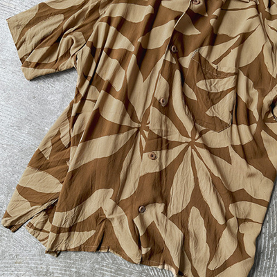 Open Collar Short Sleeve Shirt